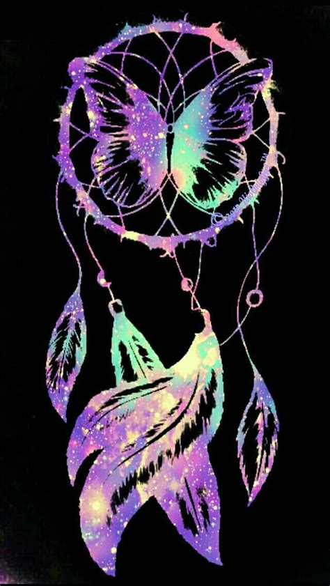 Sweet Butterfly Dreamcatcher Galaxy Iphoneandroid Wallpaper I Created