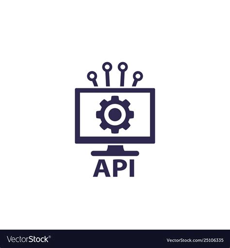 Api Application Programming Interface Icon Vector Image