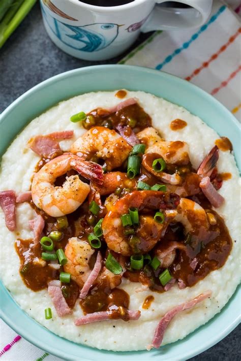 Shrimp And Grits With Red Eye Gravy Spicy Southern Kitchen