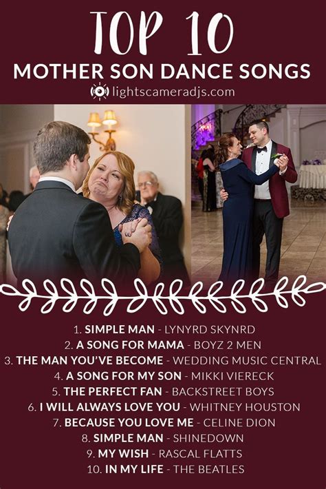 Songs For Mother Son Dance Wedding The Best Picks For Style