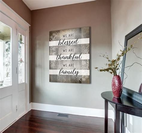 Christian Wall Art We Are Blessed We Are Thankful Wood Frame Ready To