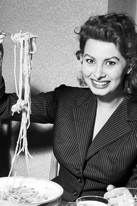 Sophia Loren Eating Spaghetti In A Restaurant In Italy 1953 Photograph By Franco Fedeli