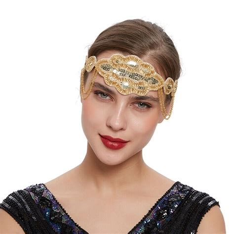 Girls Bohemia Hairband With Sequins Cosplay Party Carnivals Headband Ebay