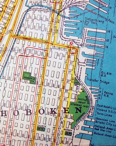 Hoboken Nj June 1957 Map By Hagstrom Maps Flickr
