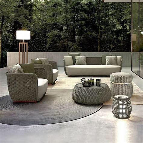 2020 New European Outdoor Furniture Modern Rattan Wicker Garden Patio