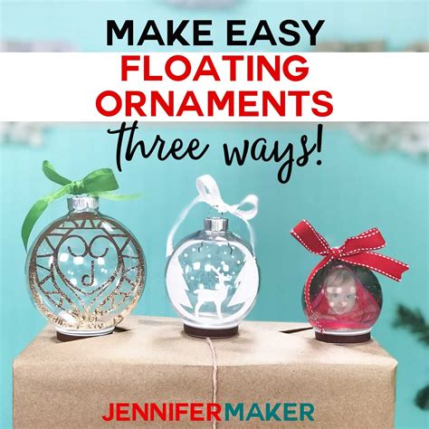 Easy Floating Ornaments With A Cricut Floating Ornaments Cricut