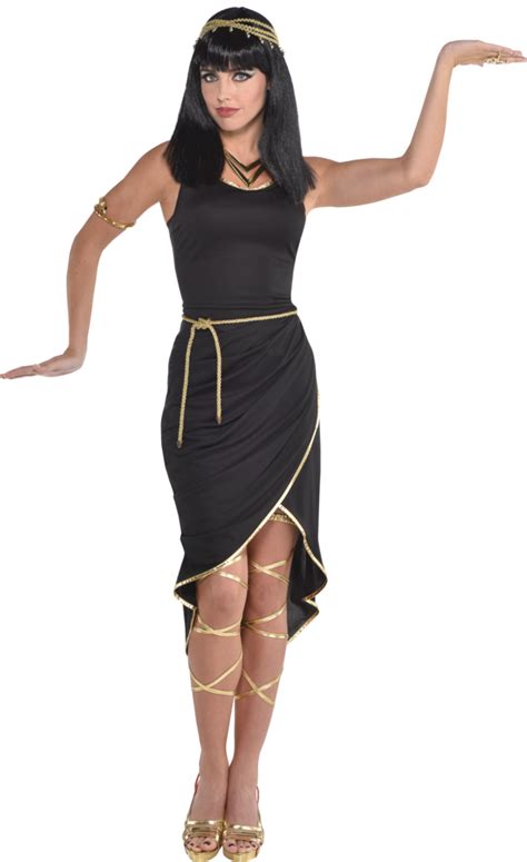 Egyptian Halloween Costume Goddess Dress Adult One Size Party City