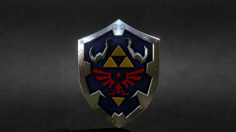 Hylian Shield Zelda Link Buy Royalty Free 3d Model By Wesley