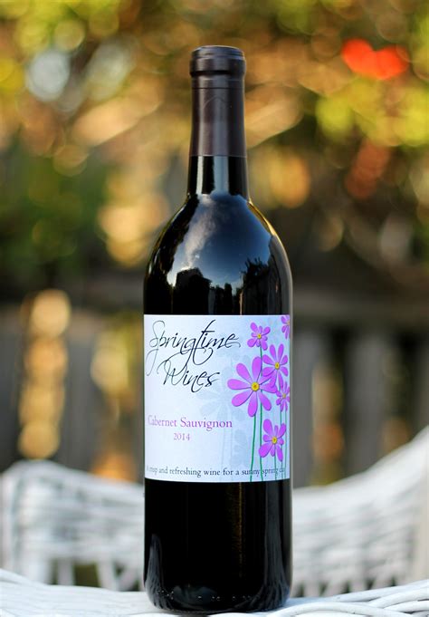 3 New Springtime Custom Labels For Homemade Wine