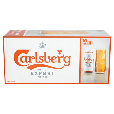 Carlsberg Export Lager Beer 10 X 440ml Beer Iceland Foods