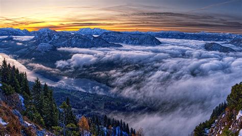 3840x2160 Austria Cloud Horizon Landscape Mountain Nature Panorama