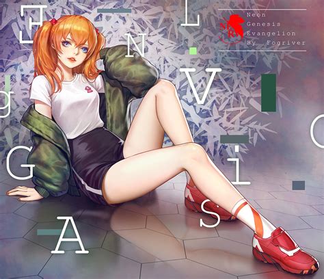 Wallpaper Neon Genesis Evangelion Anime Girls Asuka Langley Soryu