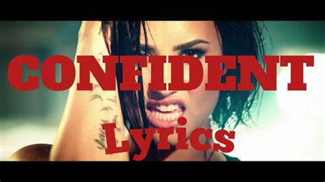 demi lovato confident lyrics video youtube