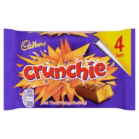 cadbury crunchie chocolate bar 4 pack 104 4g by british store online