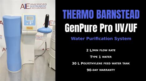 Thermo Scientific Barnstead Genpure Pro Uvuf Water Purification System