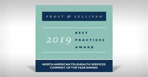 Frost And Sullivan Best Practices Award For Telehealth—north America