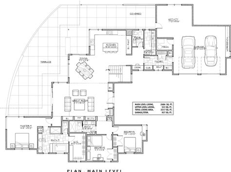 Luxury Contemporary Luxury Modern Style House Plan 9044
