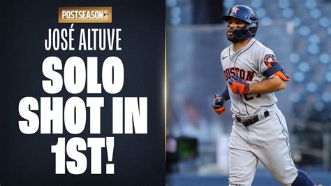 José Altuve Gets It Started For Astros With 1st Inning Home Run Shot To