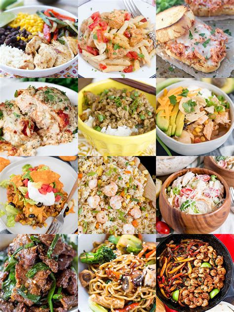 These recipes range from chicken recipes to fish recipes to beef recipes and vegan recipes! easy dinner recipes for family