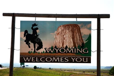 Welcome To Wyoming Stock Photo Image Of Dakota Wyoming 57321150