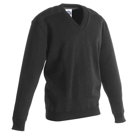 Cobmex V Neck Jersey Knit Commando Sweater W Polar Fleece Lining