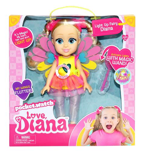 Love Diana Light Up Fairy Doll Inch Doll Walmart Com