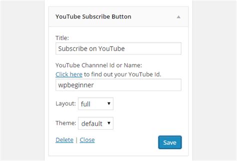How To Add Youtube Subscribe Button In Wordpress