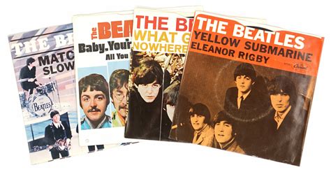 sold price the beatles capitol 45 s with picture sleeves 4 june 4 0119 9 00 am pdt
