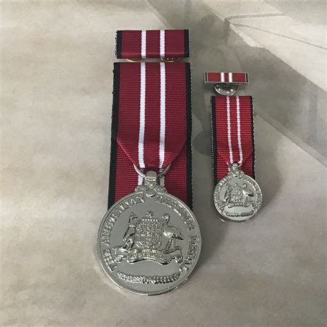 Australian Defence Medal Set Mounted Full Size Mini Ribbon Bar