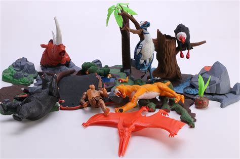 Aurora Prehistoric Scenes Tar Pit Plastic Toy Models Ebth