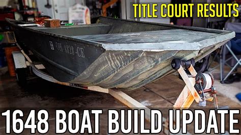 1648 Jon Boat Build Update Landau Mv1670 Bass Boat Conversion Youtube
