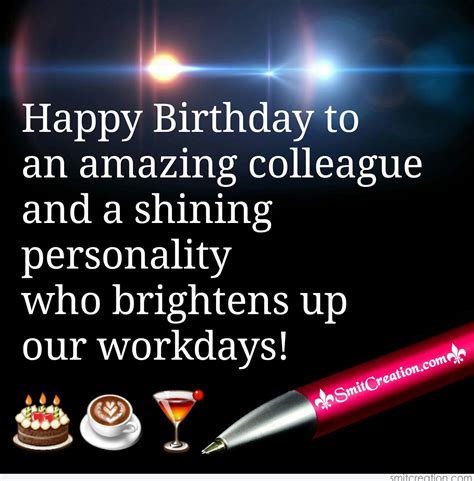 Happy Birthday Wishes For Colleague The Cake Boutique