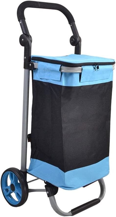 Shopping Bags And Baskets 2 Wheel Collapsible Foldable Shopping Trolley