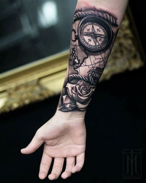 Compass Rose Tattoo Forearm