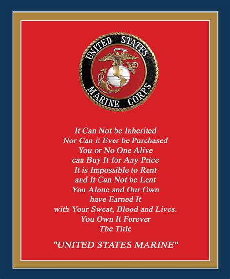 United States Marine Corps The Title I Created This For A Friend