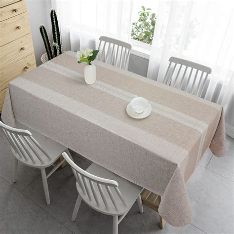 Vonabem 100 Waterproof Rectangle Pvc Tablecloth Vinyl Table Cloth