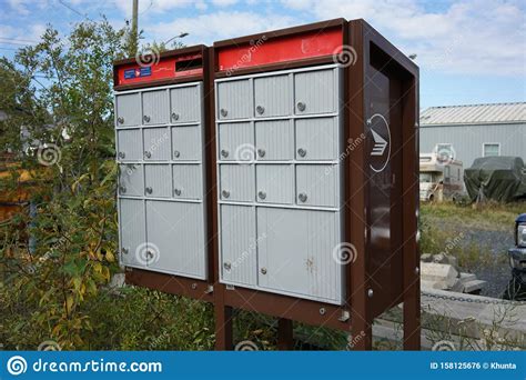 Canada Post Mailbox Along Franklin Avenue In Yellowknife Canada