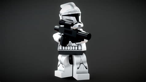 Lego Clone Trooper Phase 1 Rigged Buy Royalty Free 3d Model By