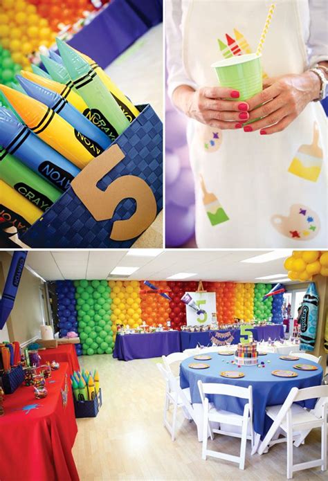 Twins Super Sized Rainbow Art Birthday Party Hostess With The