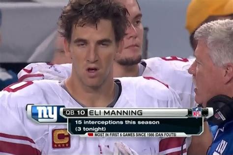Eli Manning Throws 3 Interceptions Vs Bears New Eli Face Is Born