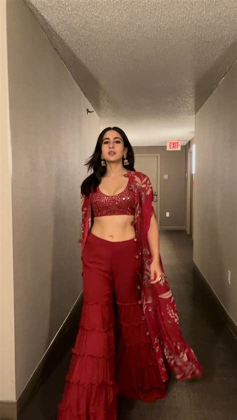 Sara Ali Khan Amps Hotness Quotient This Festive Season In Gharara With Bralette Fashion
