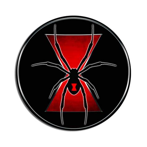 Black Widow Spider Circle Decal