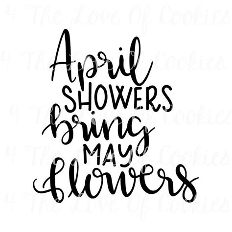 April Showers Bring May Flowers Silk Screen Stencil Silk Etsy