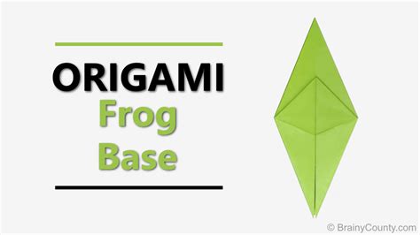 Origami Frog Base Step By Step Instructions Brainy County