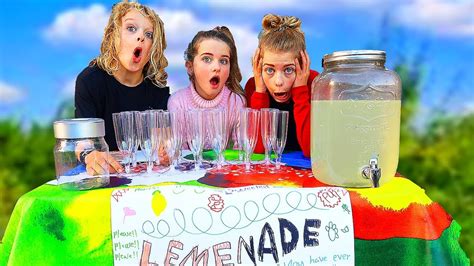 our first lemonade stand we earn real money youtube