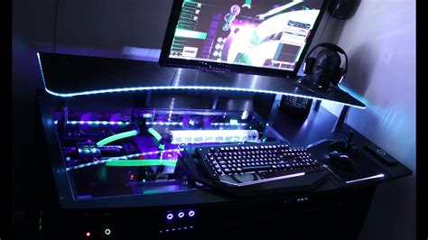 Ultimate Worlds First Rgb Gaming Pc Custom Desk Youtube