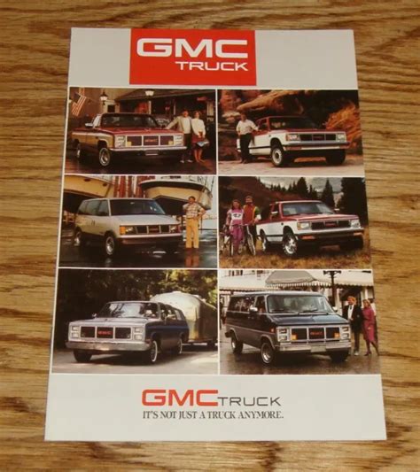Original 1987 Gmc Truck Full Line Sales Brochure 87 Pickup Sierra Jimmy