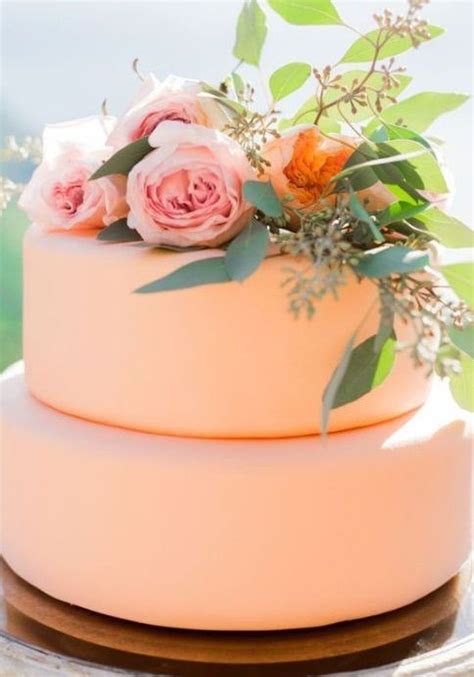 Pin By Kenda Davis The Sequel On Peach And Green Niche Wedding Cakes
