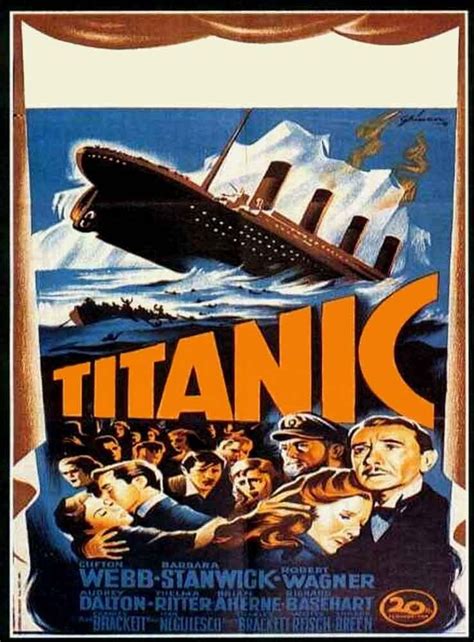 Titanic 1953 Titanic Poster Titanic Movie Film Posters Vintage