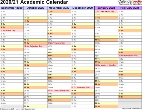 It's efficient and convenient to use. 2020 And 2021 School Calendar Printable | Free Letter ...